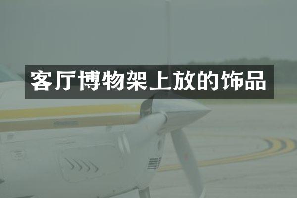 客厅博物架上放的饰品