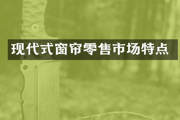 现代式窗帘零售市场特点
