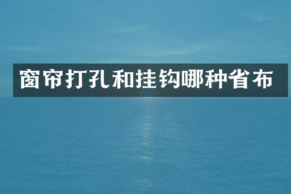 窗帘打孔和挂钩哪种省布