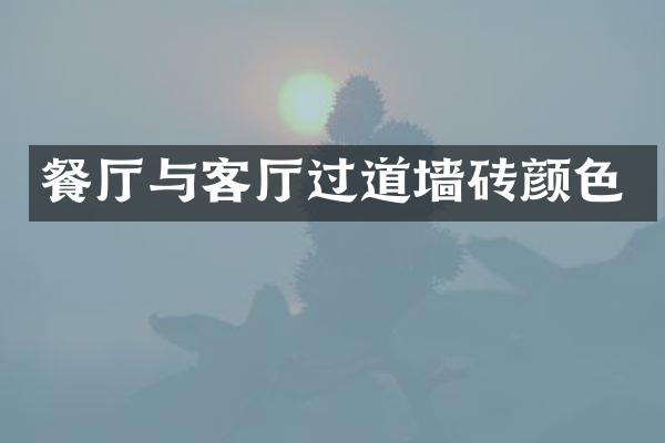 餐厅与客厅过道墙砖颜色