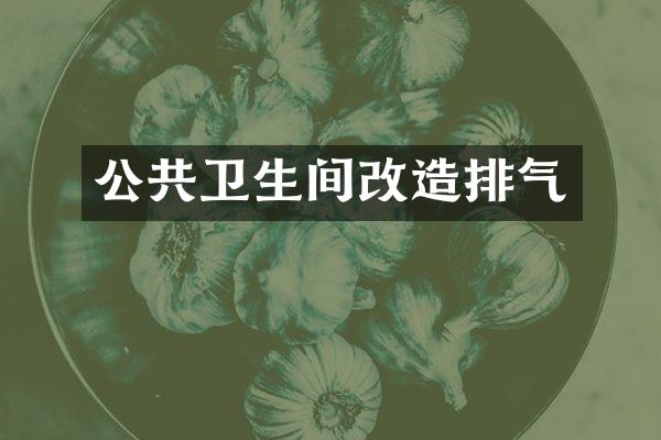 公共卫生间改造排气