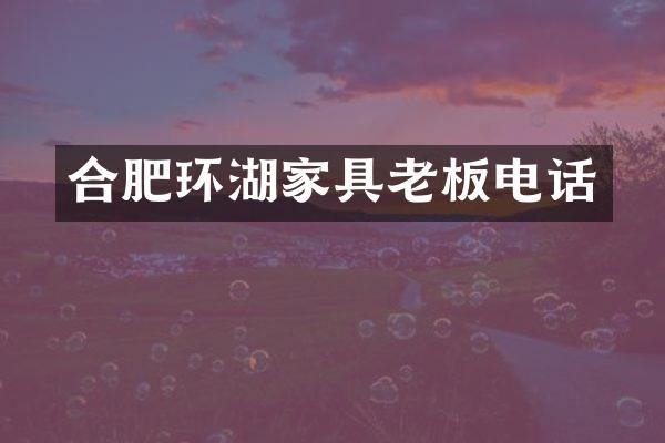 合肥环湖家具老板电话