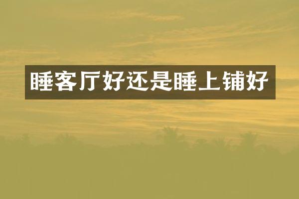睡客厅好还是睡上铺好