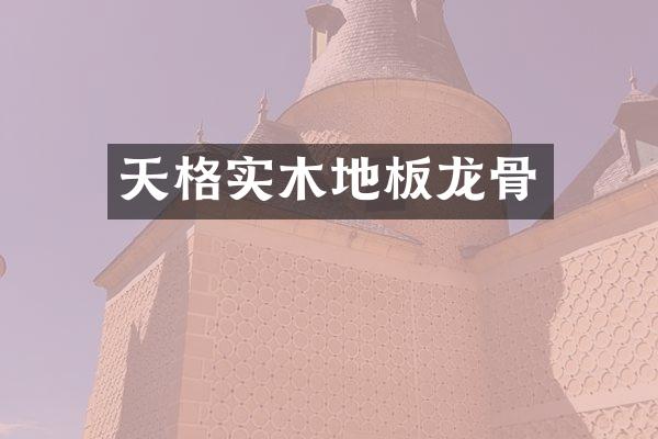 天格实木地板龙骨
