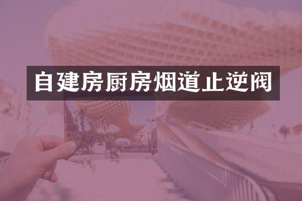 自建房厨房烟道止逆阀