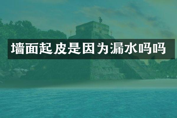 墙面起皮是因为漏水吗吗