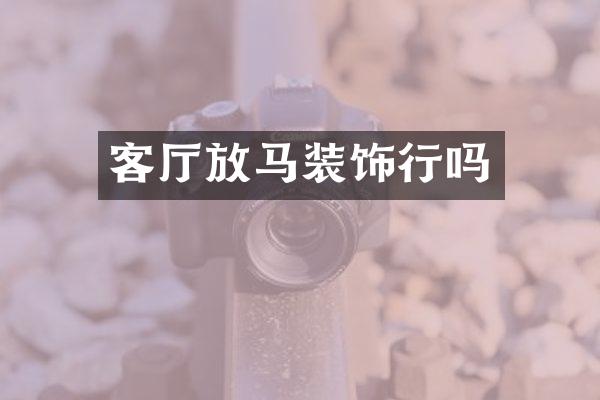 客厅放马装饰行吗