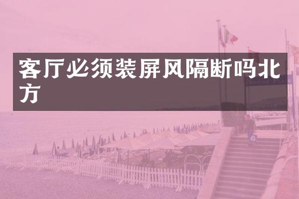 客厅必须装屏风隔断吗北方