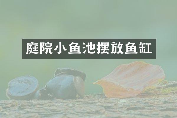 庭院小鱼池摆放鱼缸