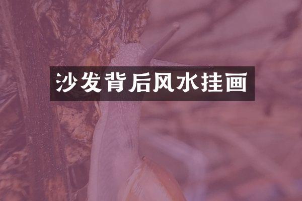 沙发背后风水挂画