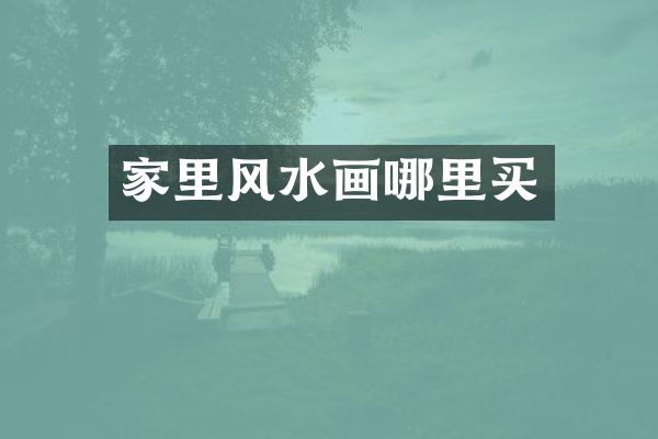 家里风水画哪里买