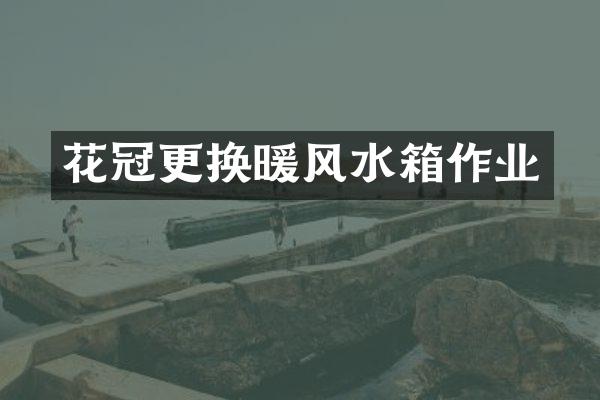 花冠更换暖风水箱作业