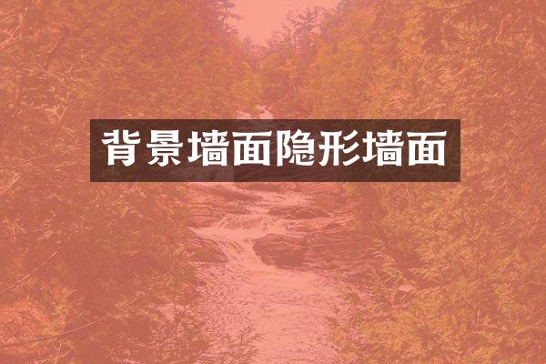 背景墙面隐形墙面
