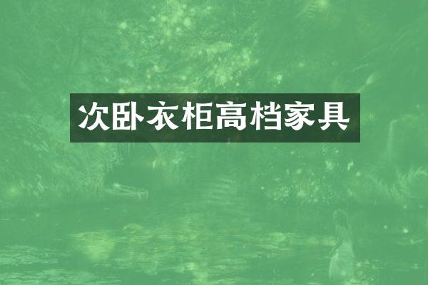 次卧衣柜高档家具