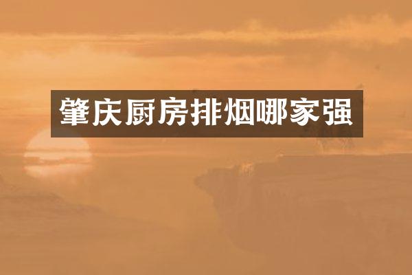 肇庆厨房排烟哪家强