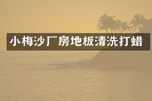 小梅沙厂房地板清洗打蜡