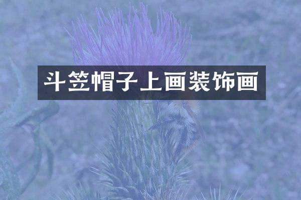 斗笠帽子上画装饰画