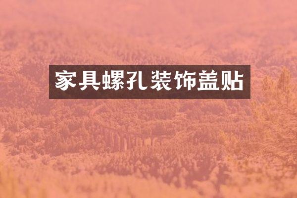 家具螺孔装饰盖贴