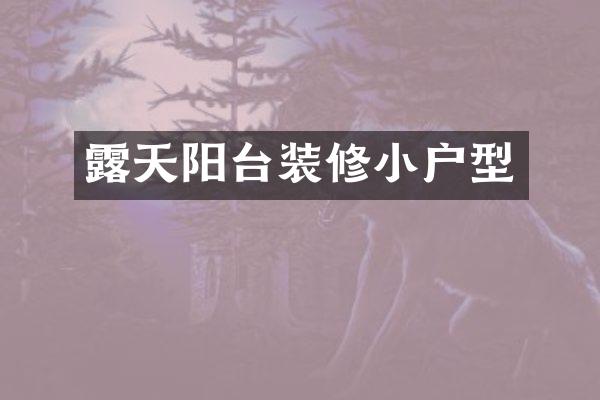露天阳台装修小户型