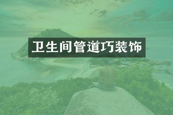 卫生间管道巧装饰