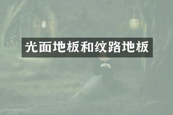 光面地板和纹路地板