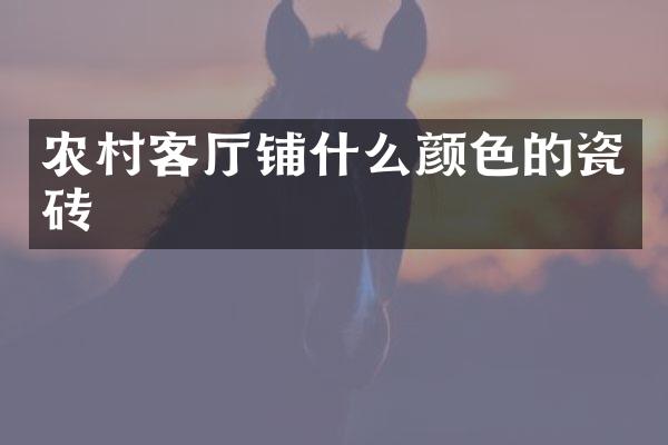 农村客厅铺什么颜色的瓷砖