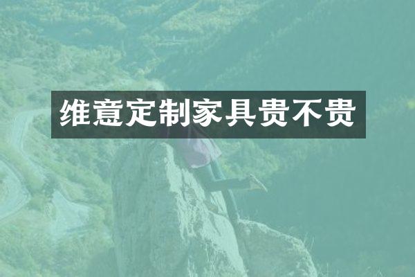 维意定制家具贵不贵