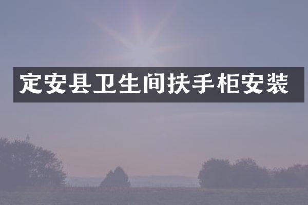 定安县卫生间扶手柜安装