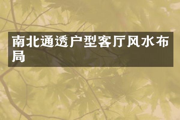 南北通透户型客厅风水布局