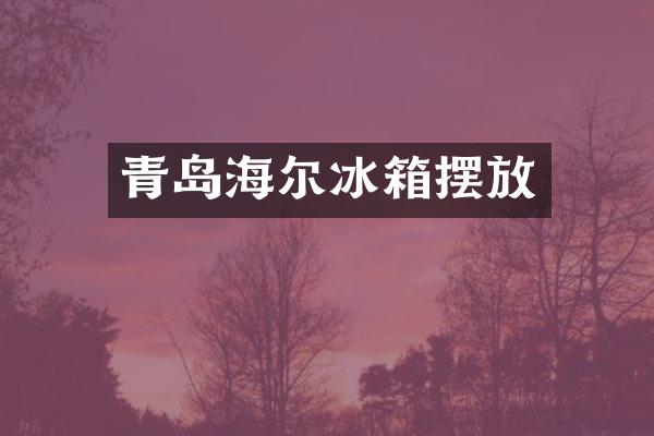 青岛海尔冰箱摆放