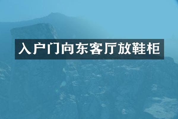 入户门客厅放鞋柜