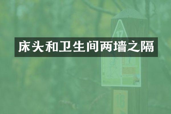 床头和卫生间两墙之隔