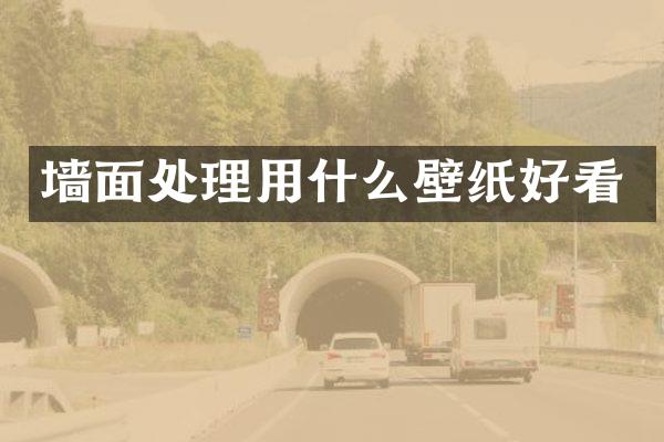 墙面处理用什么壁纸好看