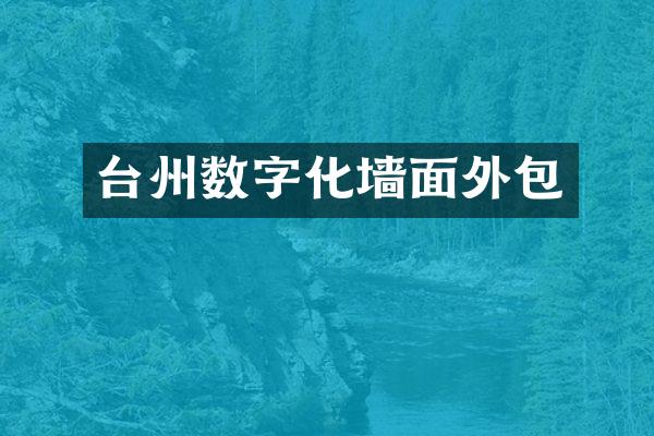 台州数字化墙面外包