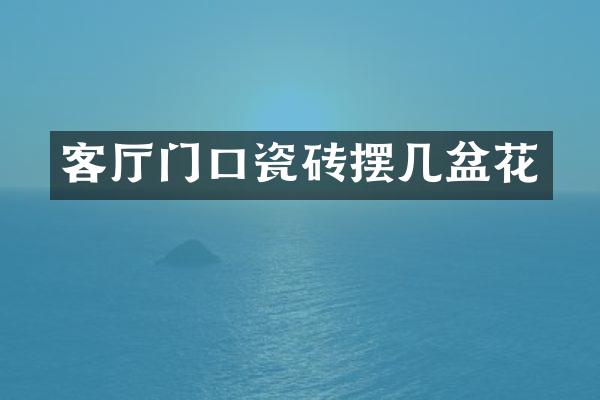客厅门口瓷砖摆几盆花