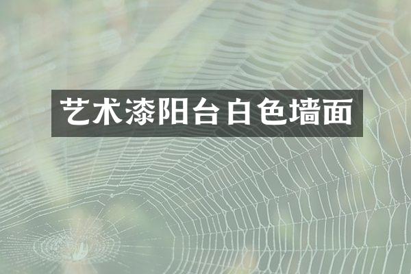艺术漆阳台白色墙面