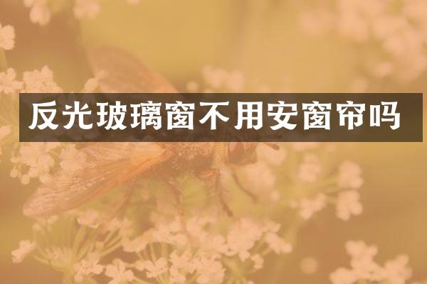 反光玻璃窗不用安窗帘吗