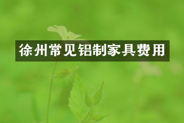 徐州常见铝制家具费用
