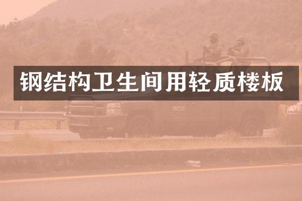 钢结构卫生间用轻质楼板