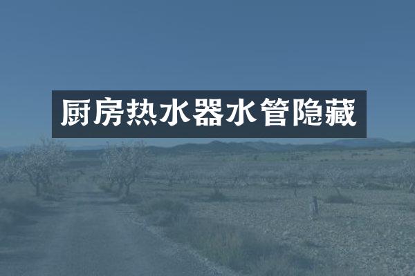 厨房热水器水管隐藏