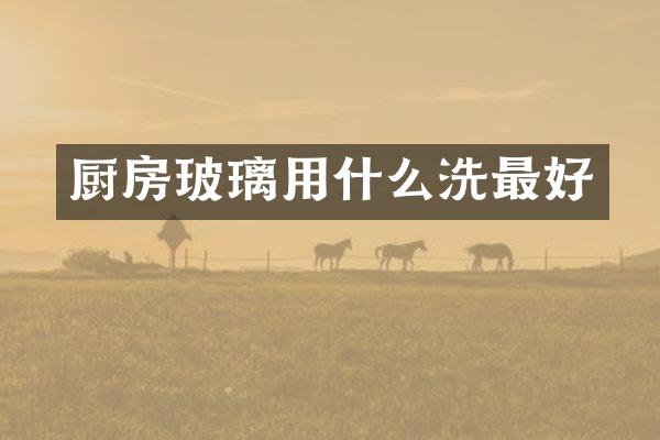 厨房玻璃用什么洗最好