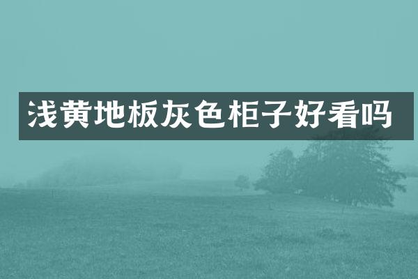 浅黄地板灰色柜子好看吗