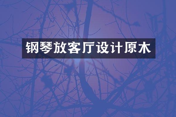 钢琴放客厅设计原木
