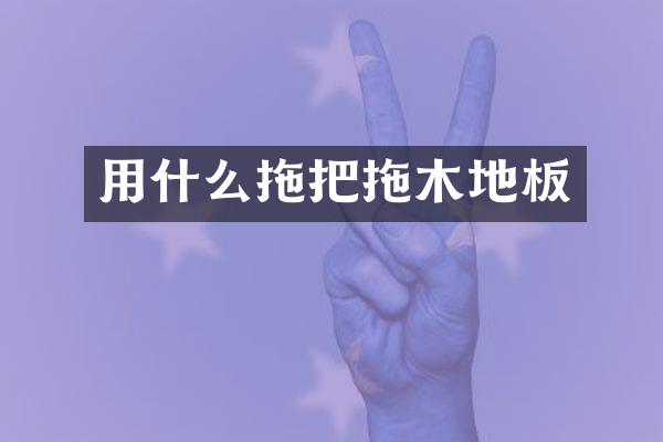 用什么拖把拖木地板