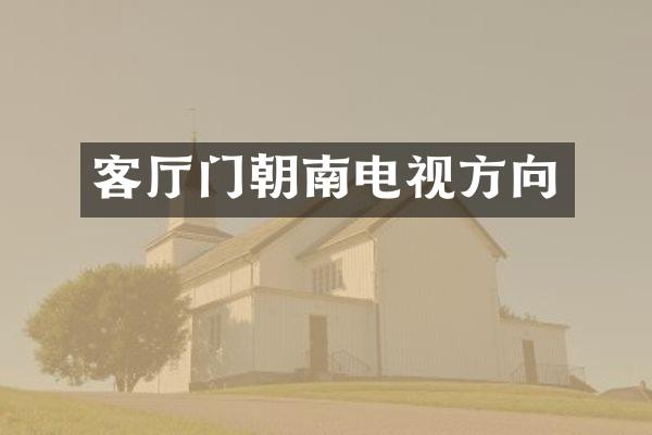 客厅门朝南电视方向