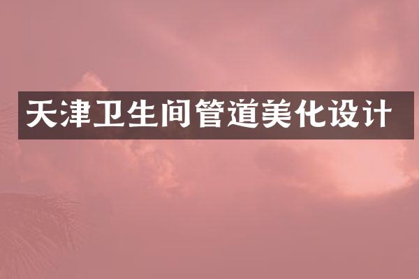 天津卫生间管道美化设计