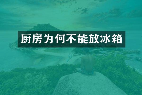 厨房为何不能放冰箱