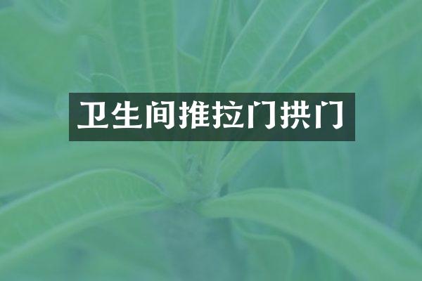 卫生间推拉门拱门