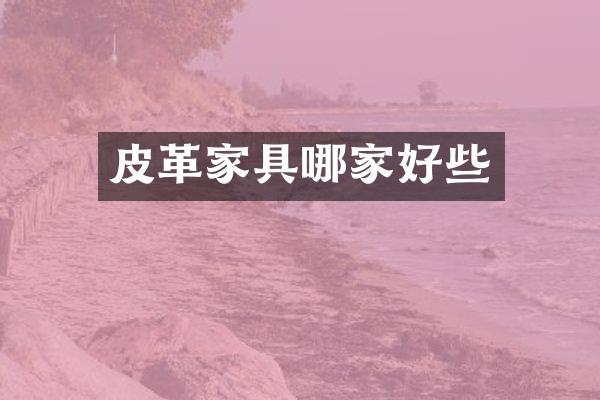 皮革家具哪家好些