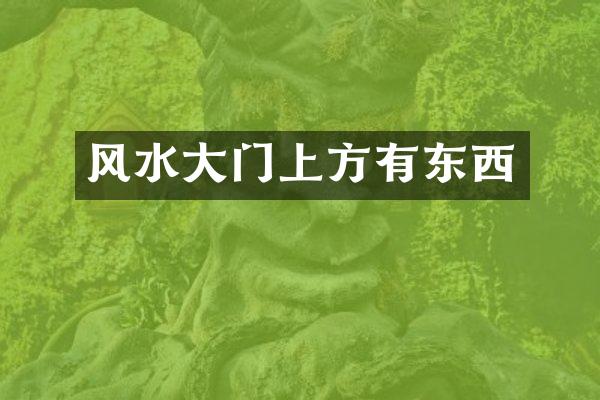 风水大门上方有东西